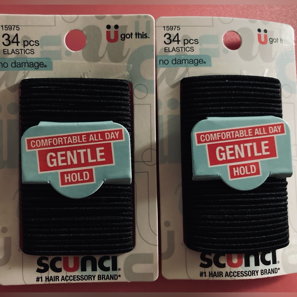 SCUNCI - No Damage Hair Elastics - 34 each